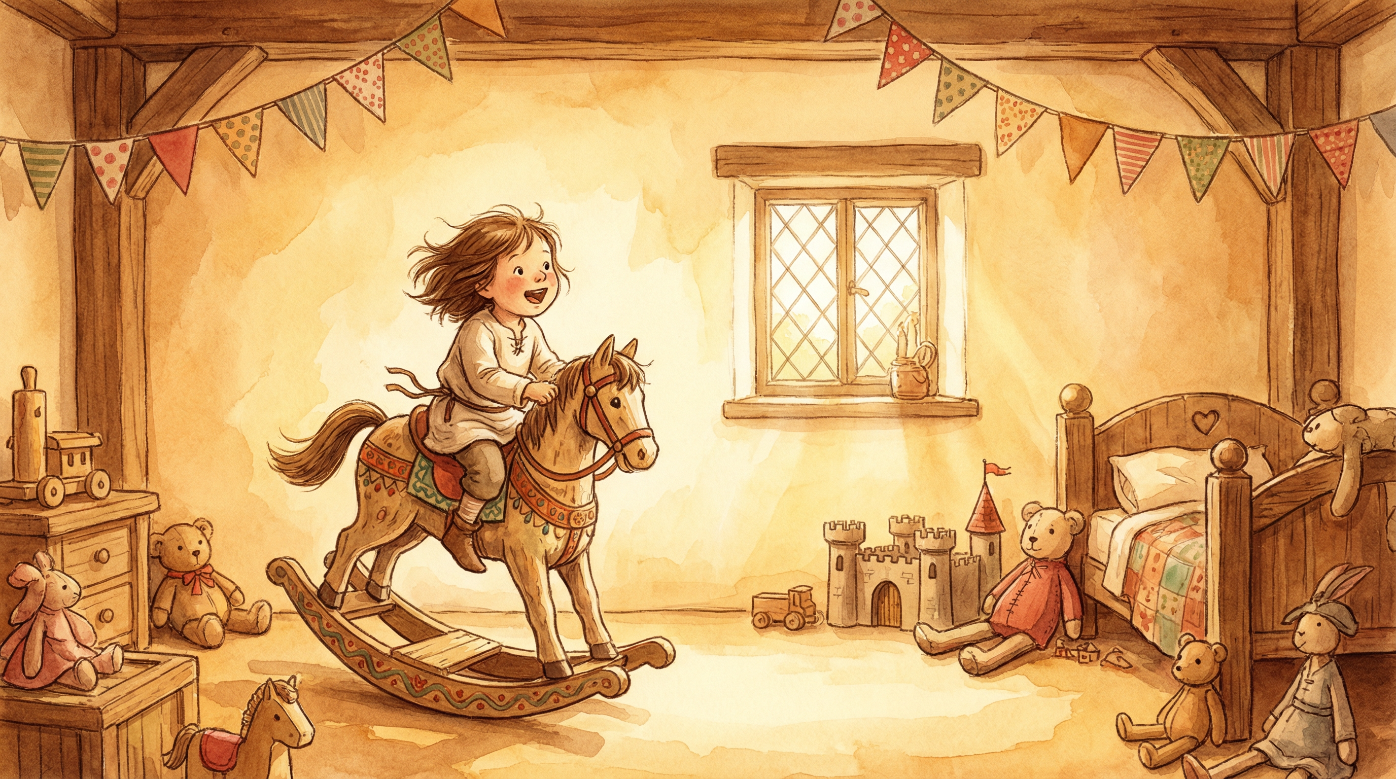 Illustration for Ride A Toy Horse