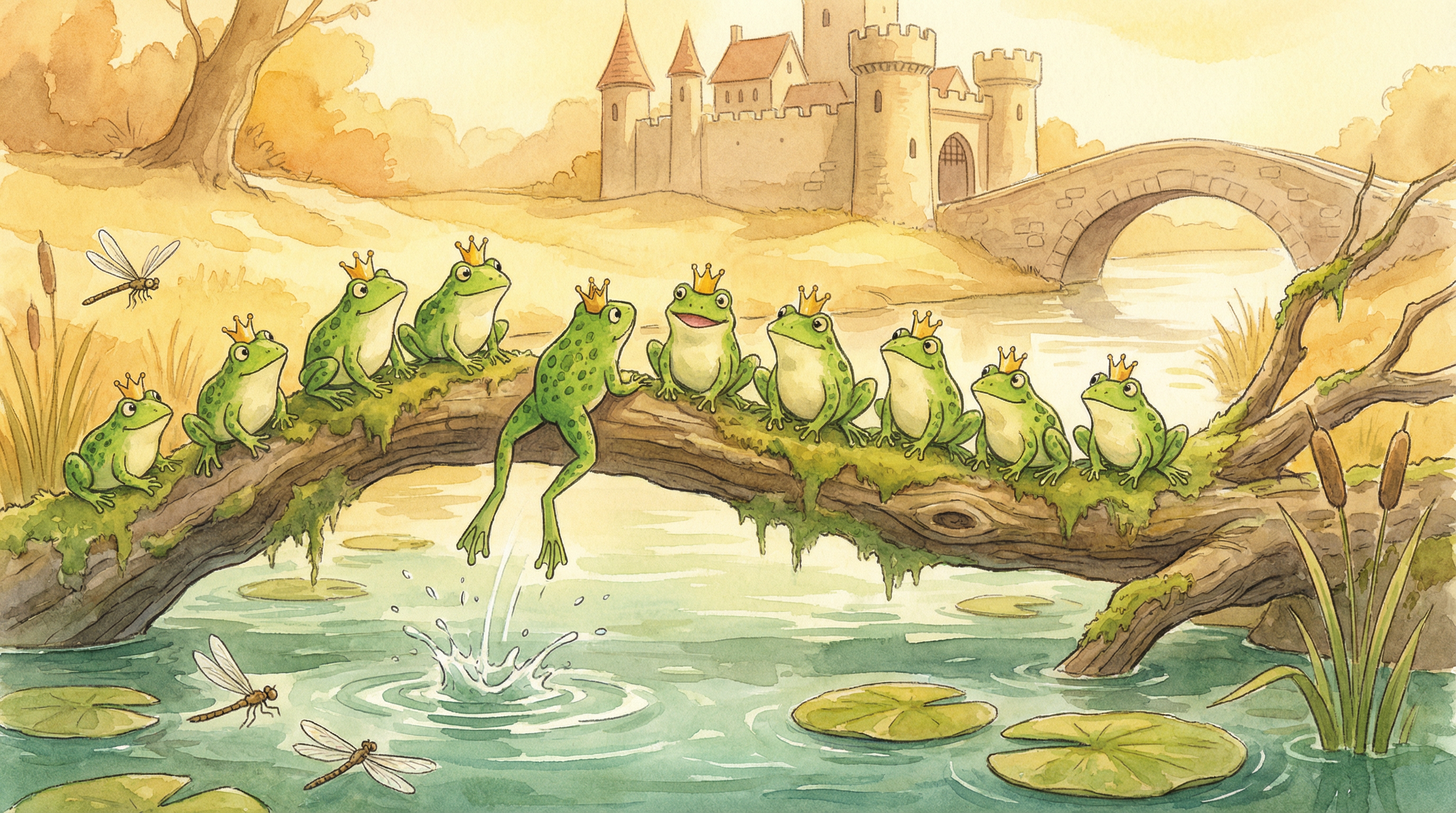 Ten Green Speckled Frogs