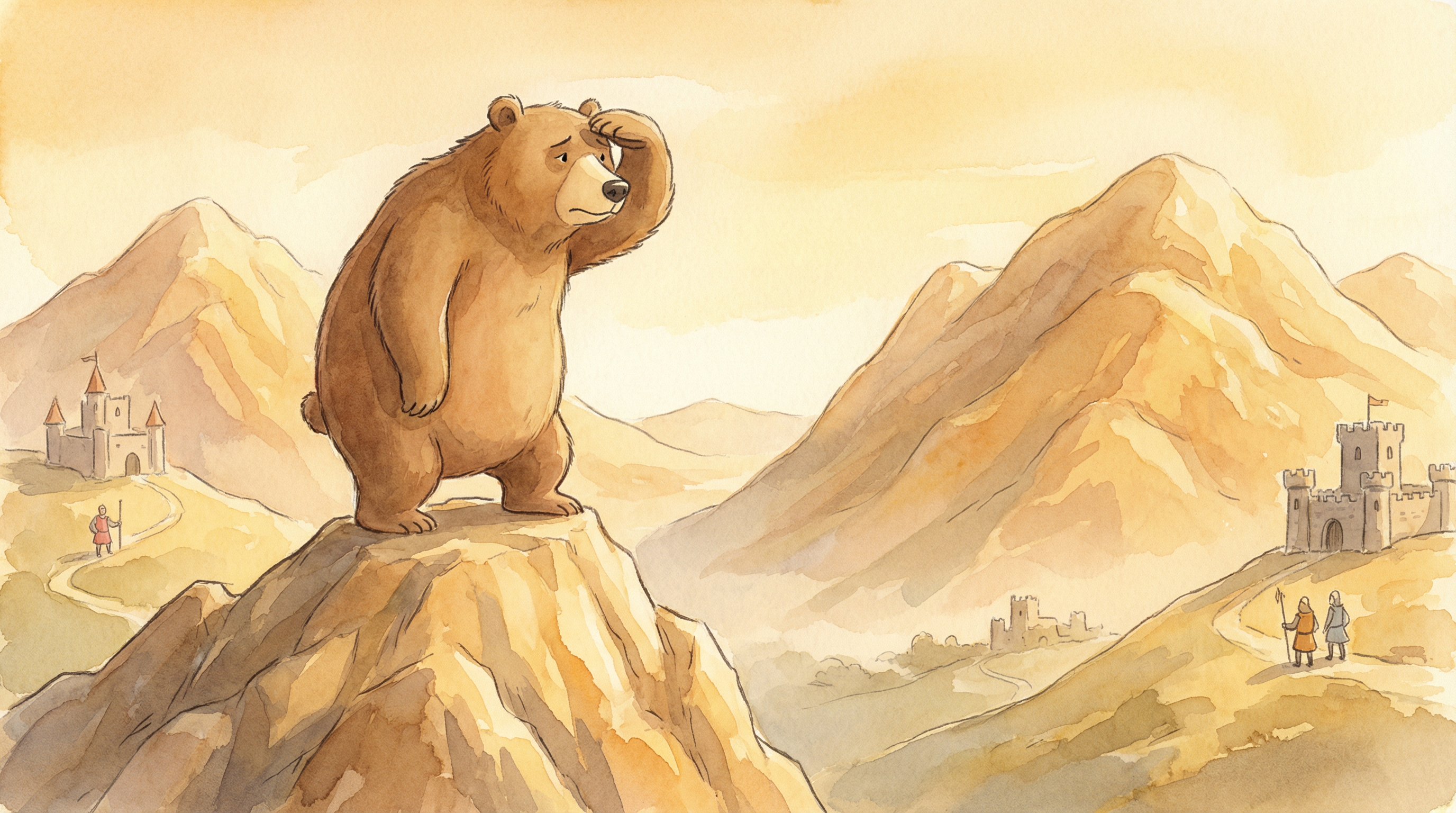 Illustration for The Bear Went Over The Mountain